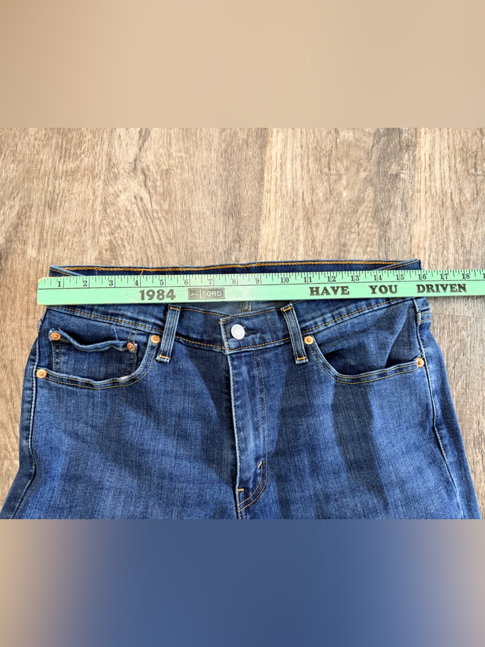 Levi's 511 Slim Fit Mens Stretch Jeans Medium Wash 33x30 Measures 32X29 EC - Picture 11 of 11